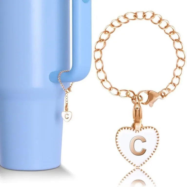 Luxurious Letter Charm Accessories for Stanley Cup Initial Name