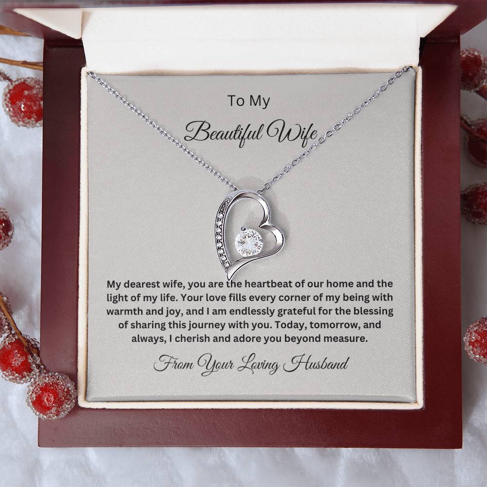 Forever Love Necklace with On Demand Message Card