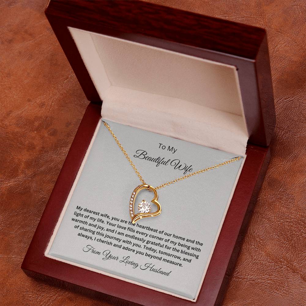 Forever Love Necklace with On Demand Message Card