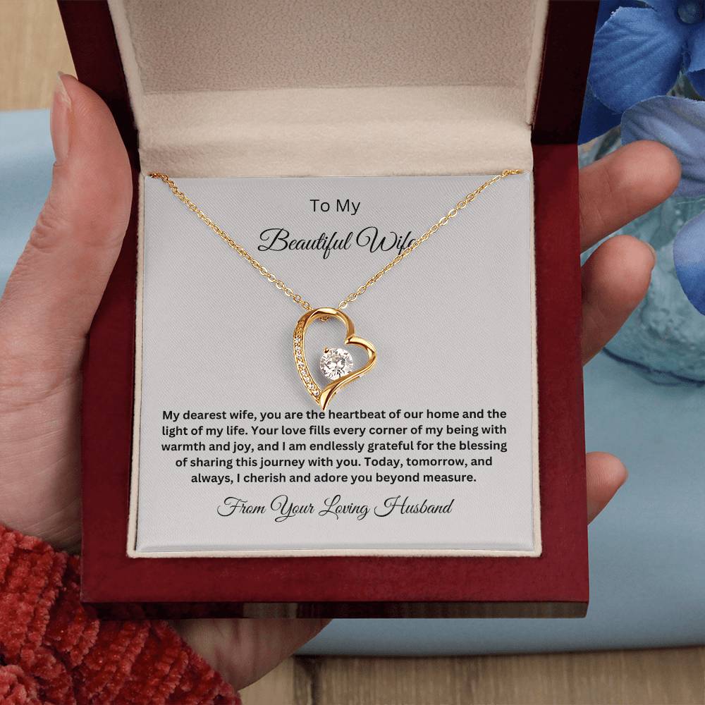 Forever Love Necklace with On Demand Message Card