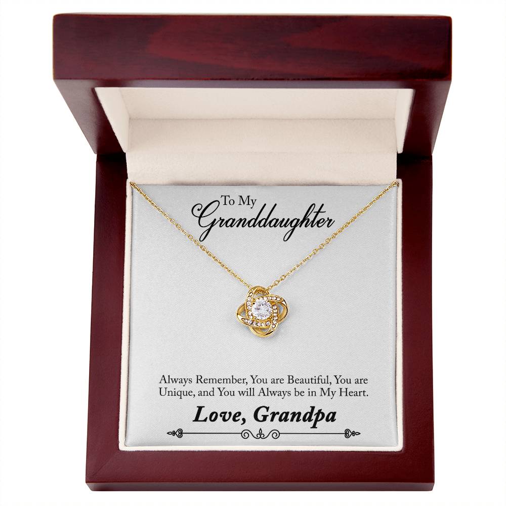 Love Knot Necklace (Yellow & White Gold Variants)