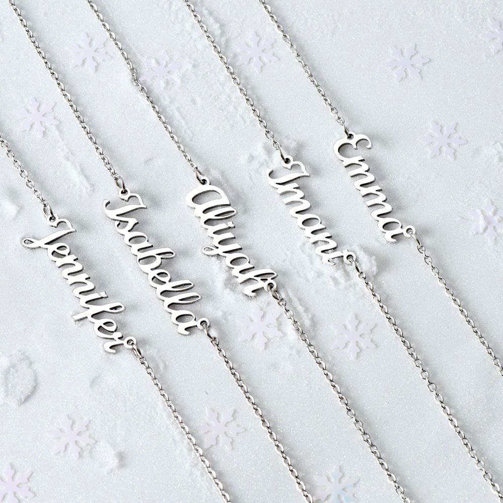 Custom Name Necklace (No Message Card)