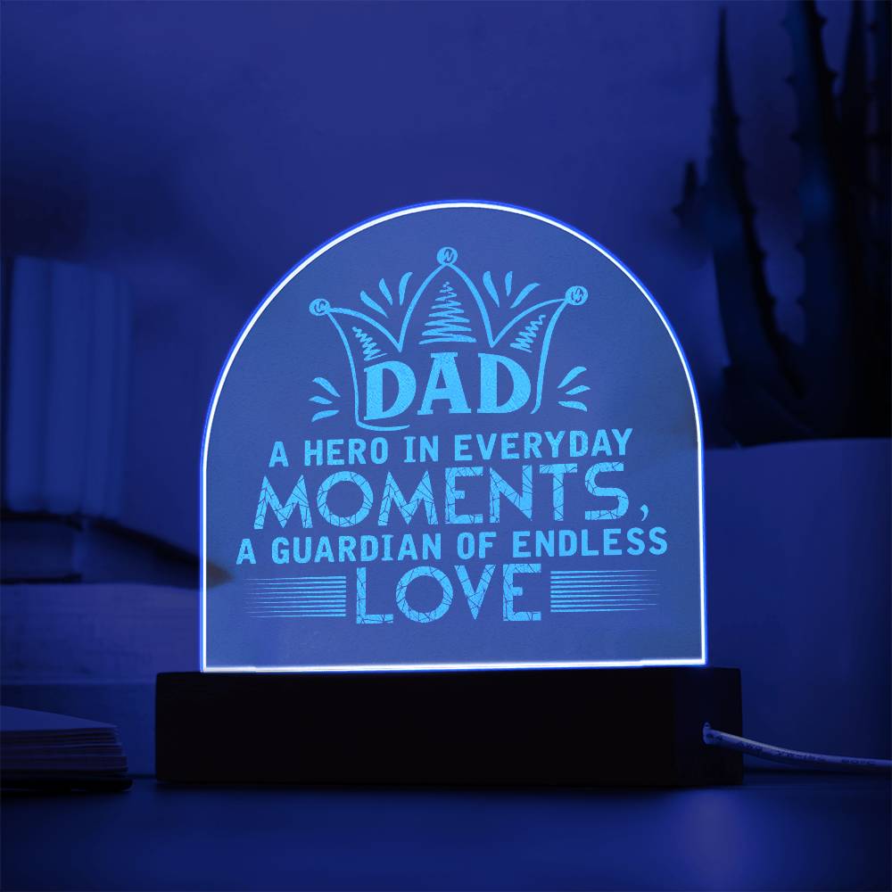 Engraved Acrylic Dome Plaque