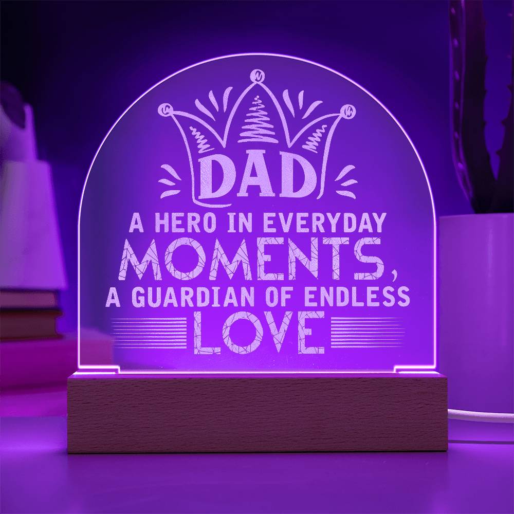 Engraved Acrylic Dome Plaque