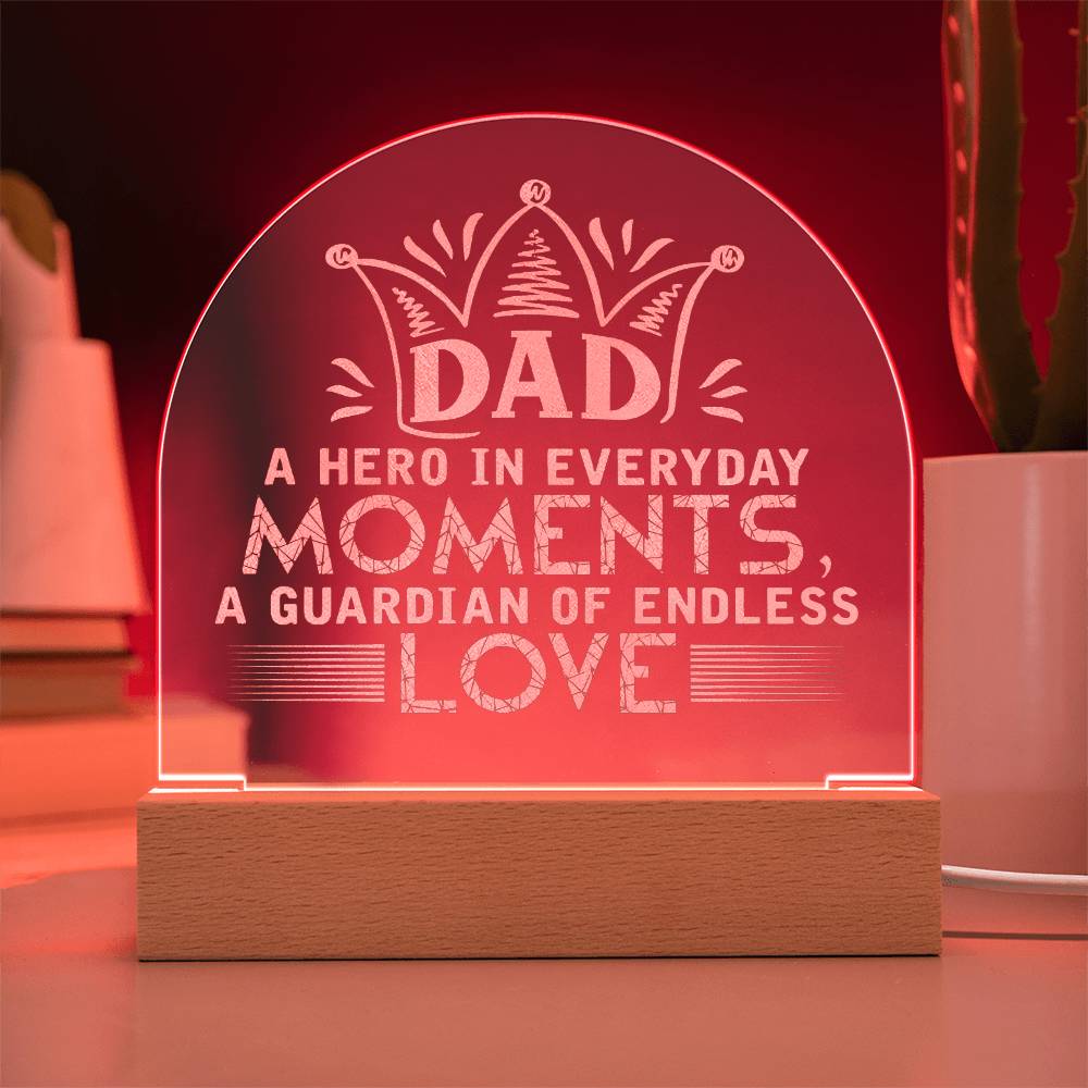 Engraved Acrylic Dome Plaque