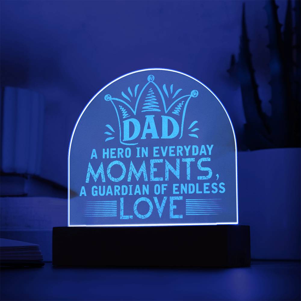 Engraved Acrylic Dome Plaque