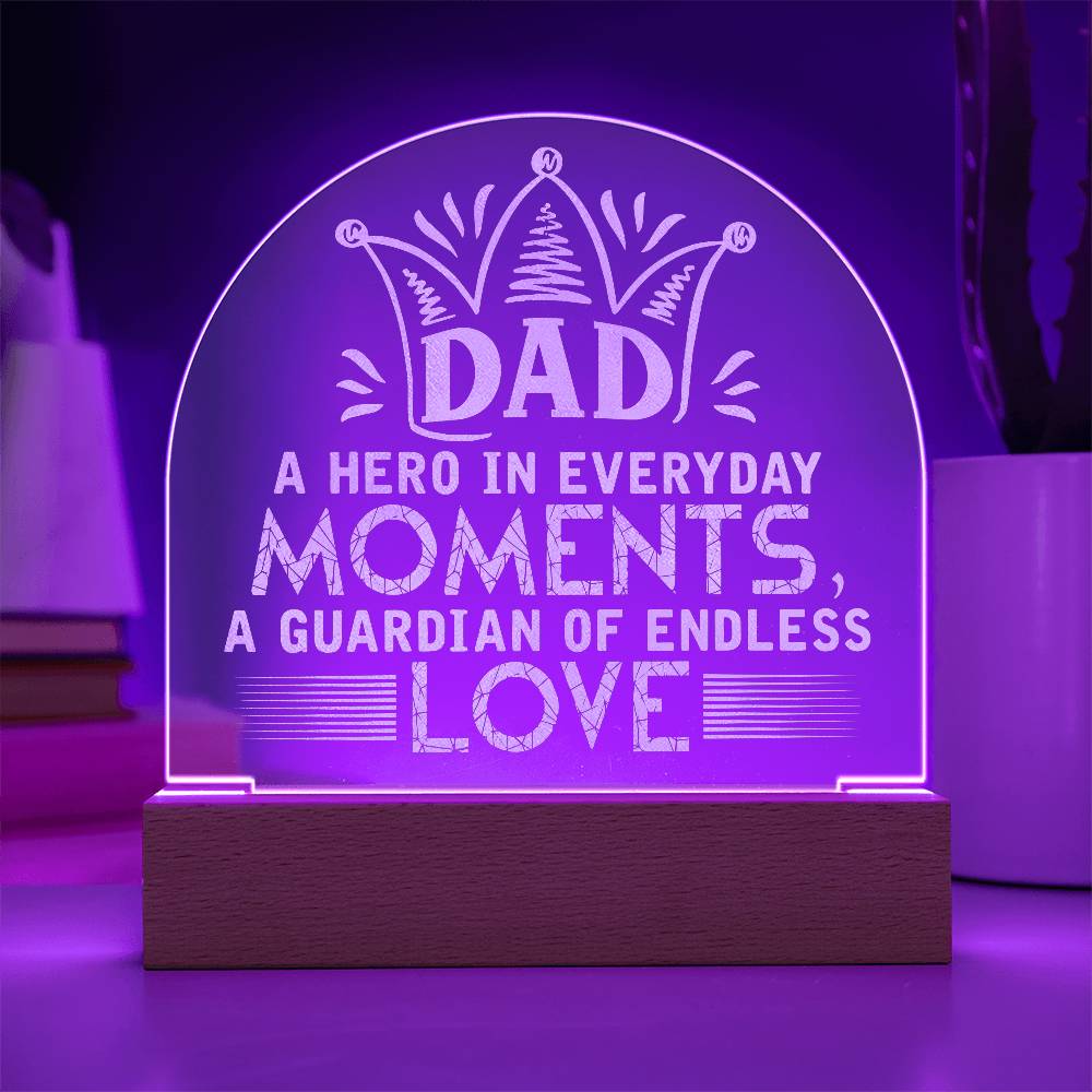 Engraved Acrylic Dome Plaque