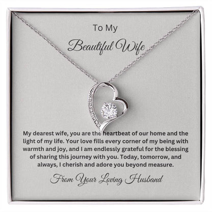 Forever Love Necklace with On Demand Message Card