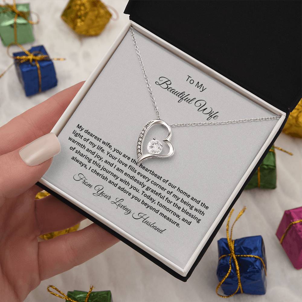 Forever Love Necklace with On Demand Message Card