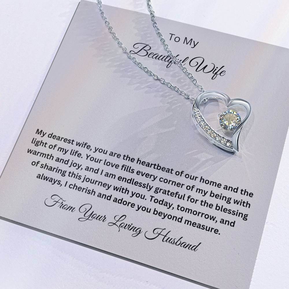 Forever Love Necklace with On Demand Message Card