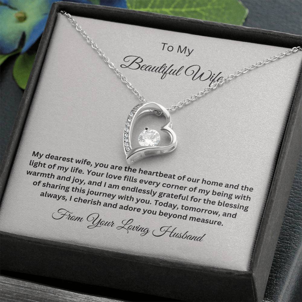 Forever Love Necklace with On Demand Message Card