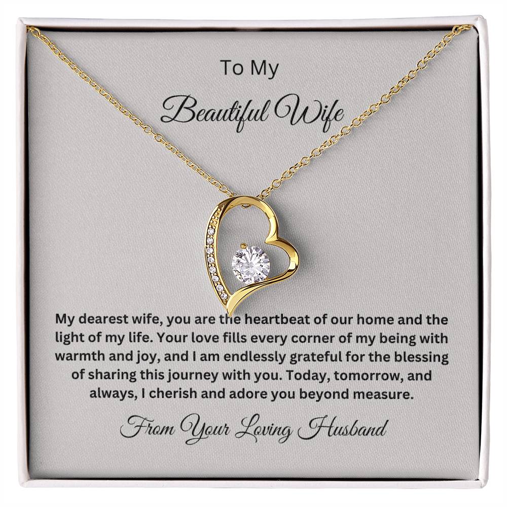 Forever Love Necklace with On Demand Message Card