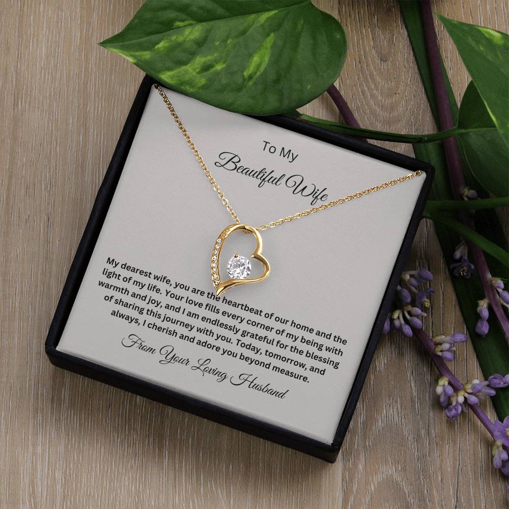 Forever Love Necklace with On Demand Message Card